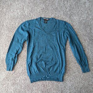 Teal V-Neck Sweater